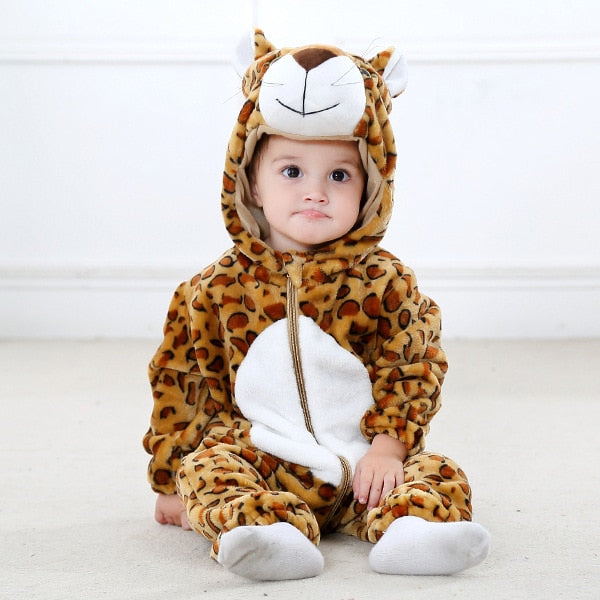 3M - 24M Infant Animal Jumpsuits for Cute and Comfy Baby Outfits - Neon North Clothing