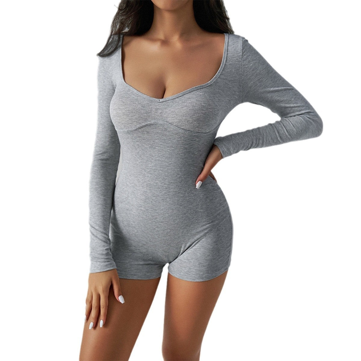 Traje de yoga ajustado de estilo deportivo informal 