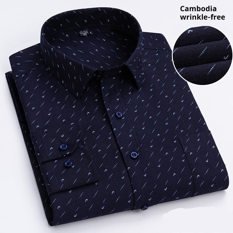 Men's Business Casual Shirt - Long-Sleeve Lightweight Style