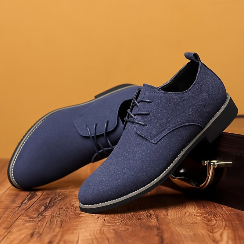 Men's Suede Leather Casual Shoes for Effortless Style