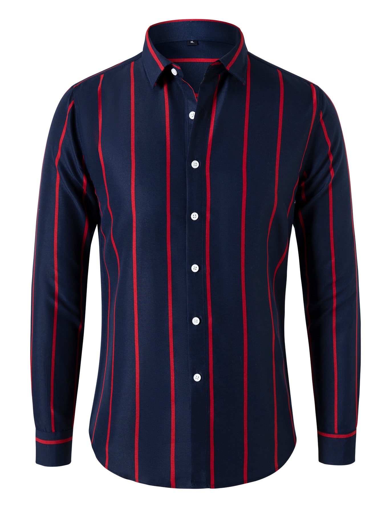 New Striped Long Sleeve Shirt for Men - Slim Fit