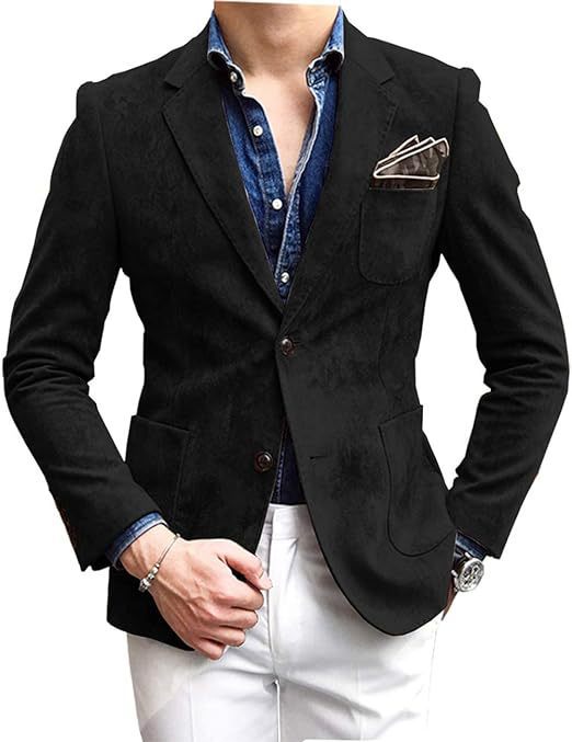 Men's Versatile Suit Jacket - Solid Color Loose Fit