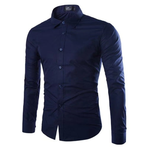 Casual Polo Shirt - Ironing Free Long Sleeves Regular Fit