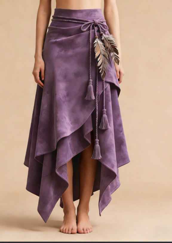 Irregular Ruffled Skirt