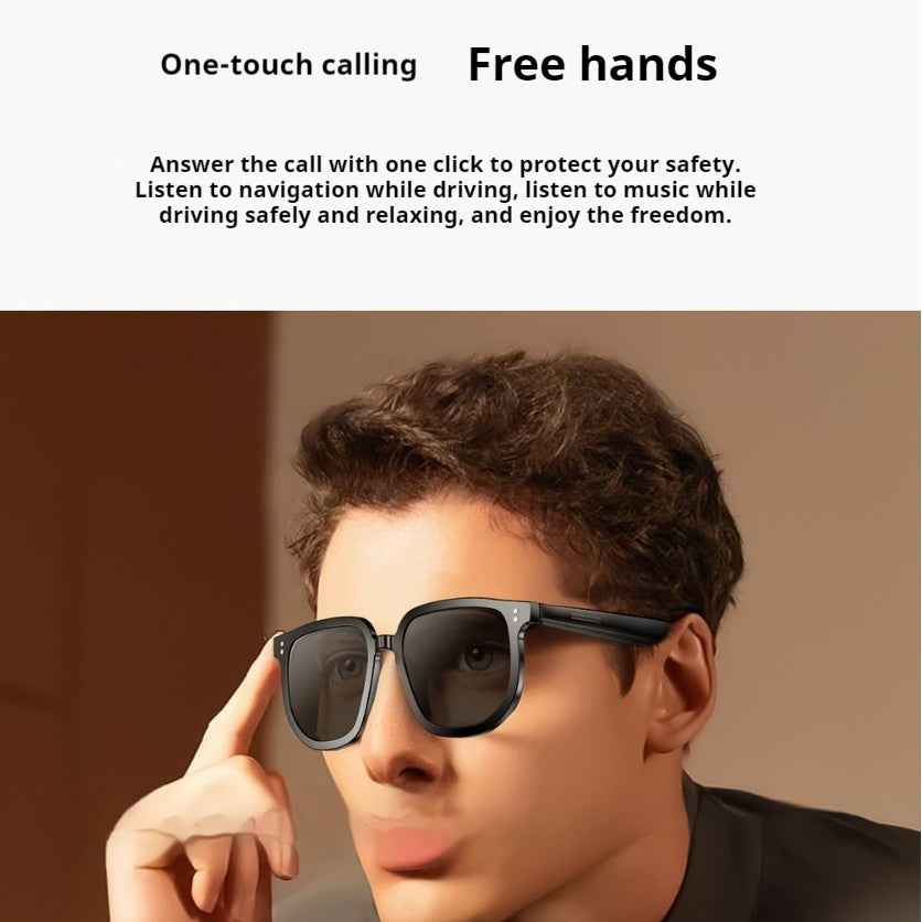 AI Smart Glasses with Wireless Bluetooth Audio for Ultimate Sunglasses Experience