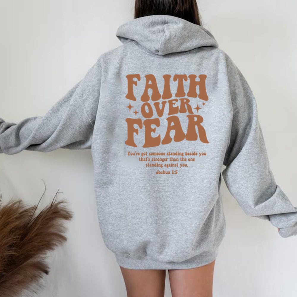Faith Over Fear Hoodie - Inspirational Christian Sweatshirt for Ultimate Comfort