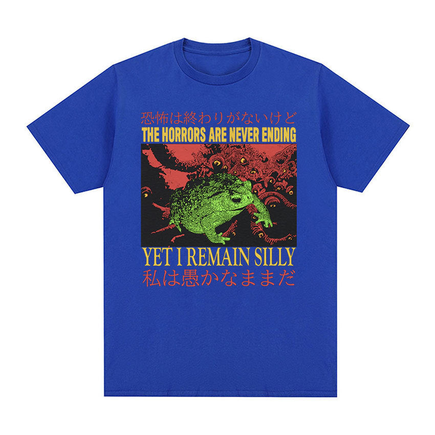 Men's Cotton Casual T-Shirt - Loose Fit Printed Short Sleeved Style - Neon North Clothing
