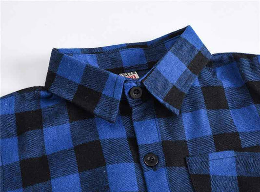 Boys Button-Up Shirt with Pattern for a Handsome Look