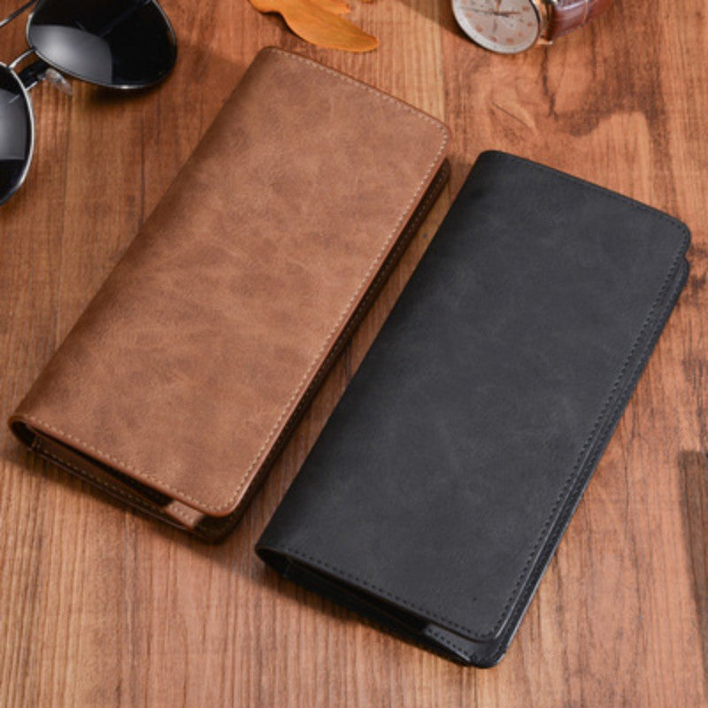 Monedero/Cartera de piel auténtica estilo monedero