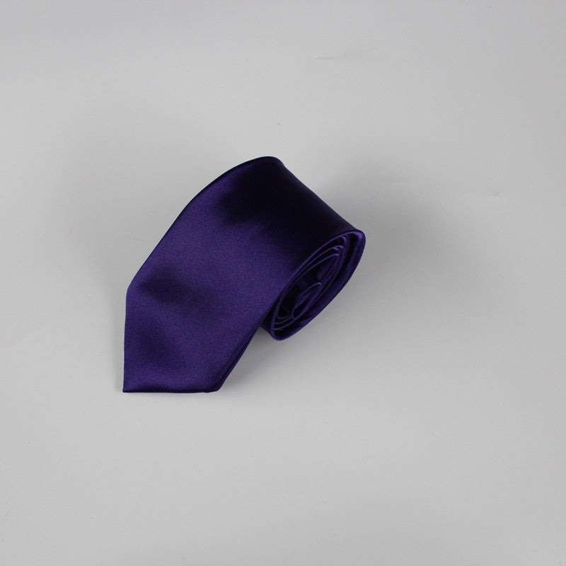 8cm Solid Color Tie in Monochrome Style - Neon North Clothing
