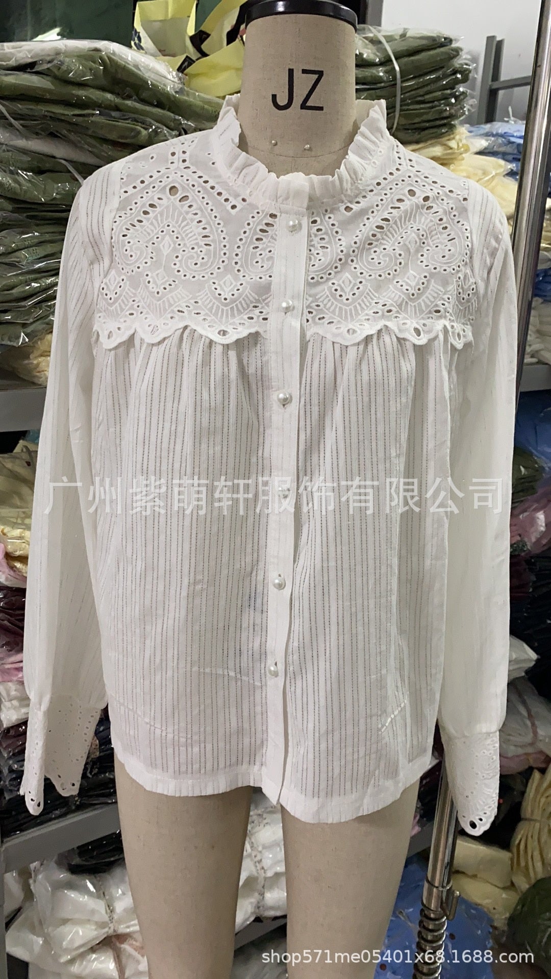 Loose Pure Cotton Casual Round Neck Long Sleeve Blouse - Neon North Clothing