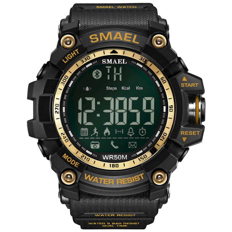 Mens Military Smartwatch - Waterproof LED Digital Chronograph with Multifunction Features - Neon North Clothing