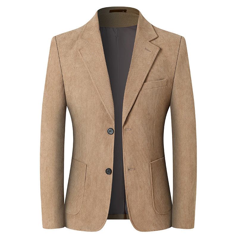 Solid Color Light Luxury Men's Casual Suit Jacket