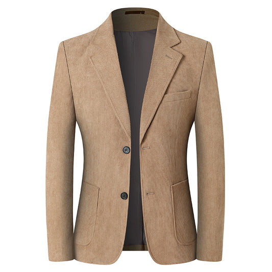 Solid Color Light Luxury Men's Casual Suit Jacket