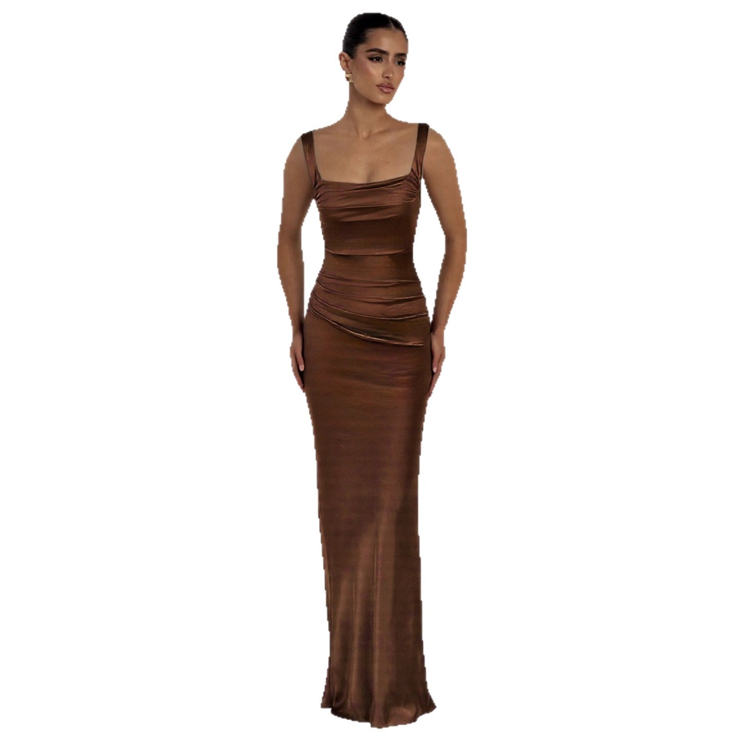 Slimming Strapless Evening Gown for Elegant Banquets - Neon North Clothing