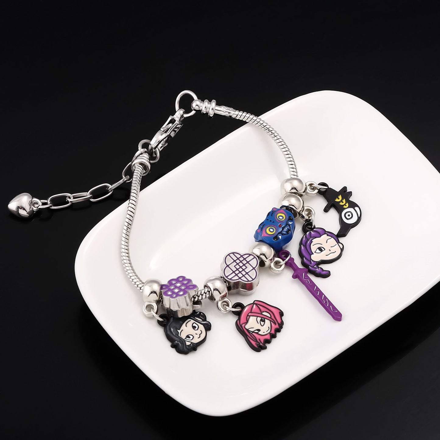Cartoon Anime K-POP Demon Slayer Girl Pendant DIY Bracelet - Neon North Clothing
