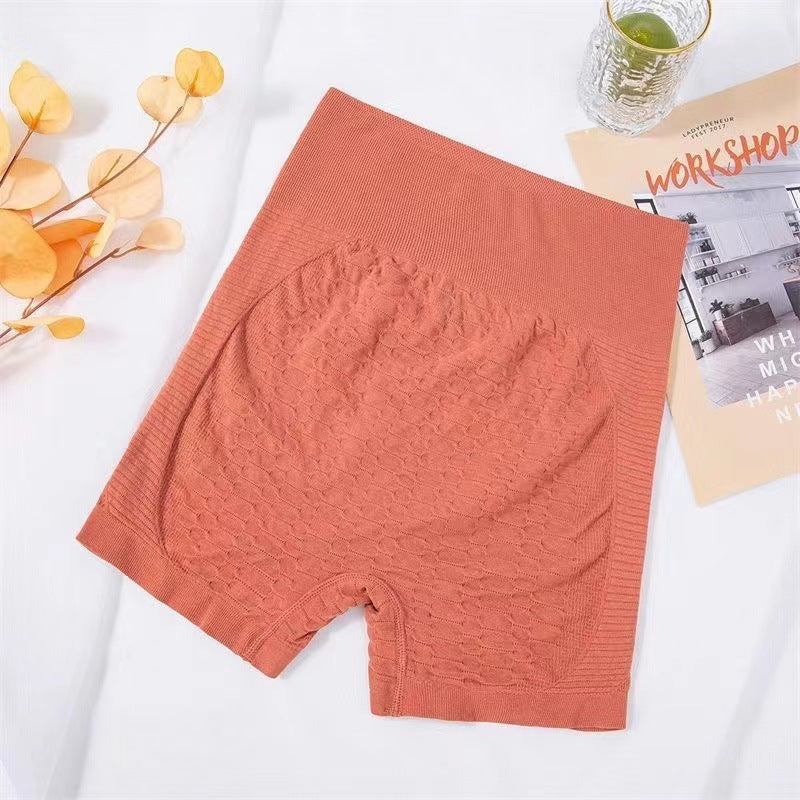 Grid Design High Waist Fitness Shorts