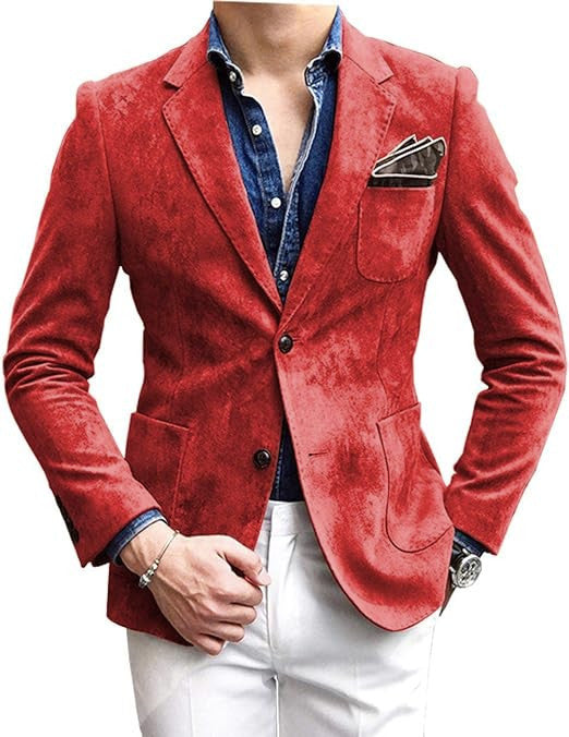 Men's Versatile Suit Jacket - Solid Color Loose Fit