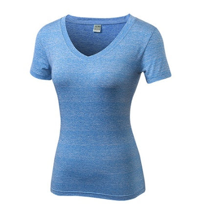 Gym Yoga Women's V-neck Women Fitness Yoga T-shirt