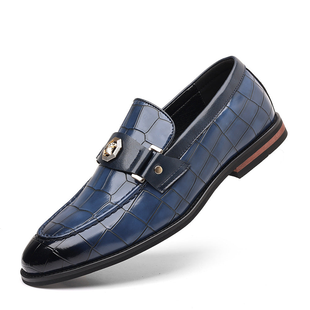 Men's Plaid Casual Loafers Black - Brown - Blue