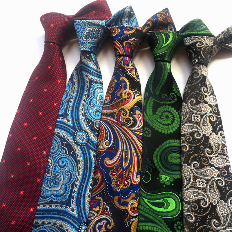 Men's Jacquard Formal Tie - Casual Polyester Jacquard Wear - Neon North Clothing