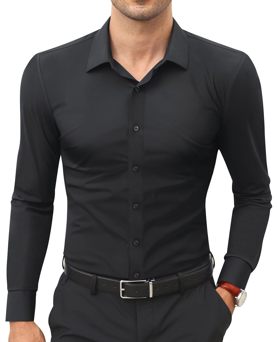 Mens Slim-Fit Work Shirt for Effortless Style