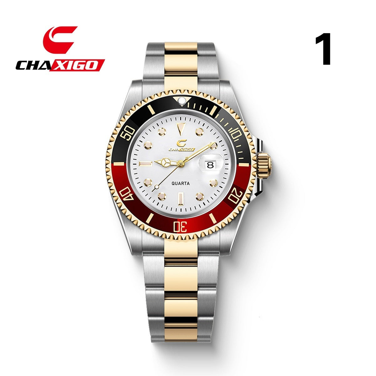 CHAXIGO Swiss Submariner Style Waterproof Versatile Alloy Quartz Watch - Neon North Clothing