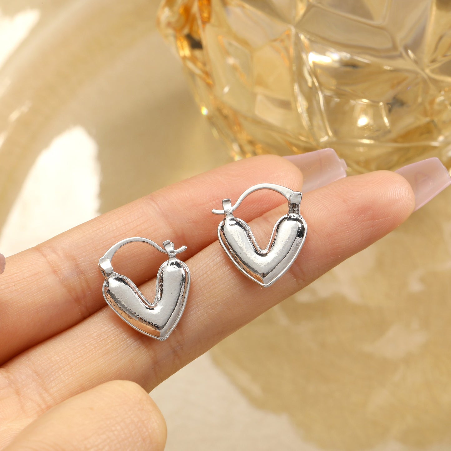 Caring Glaze Ear Clasps Earrings - Neon North Clothing