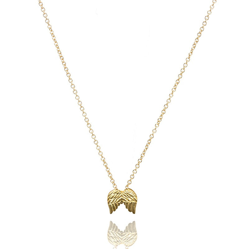 Angel Wings Light Luxury Gold Plated Alloy Collar Short Necklace - Neon North Clothing
