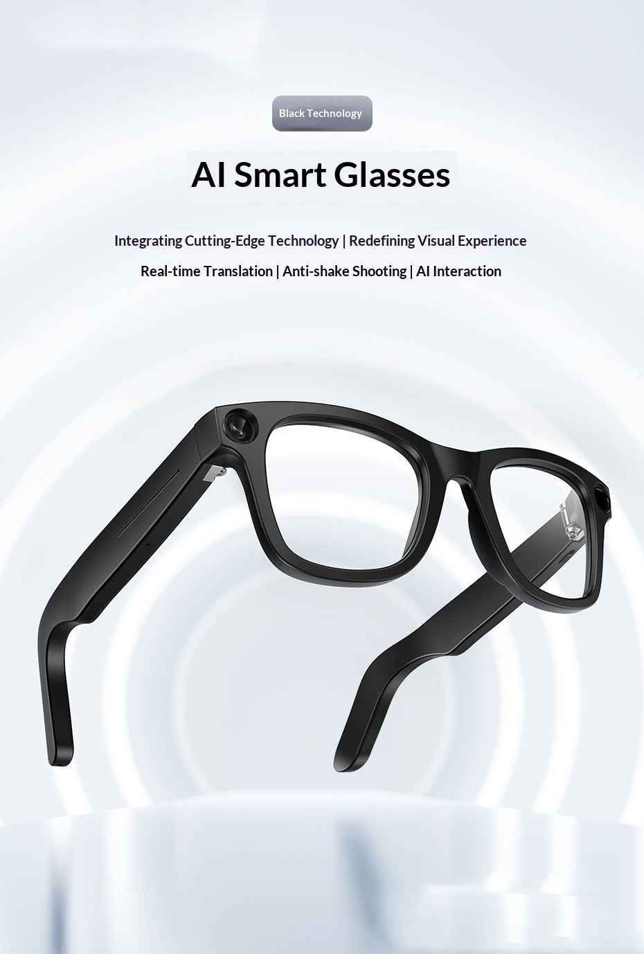 AI-Powered Smart Glasses for Photography - 800MP High-Resolution Features