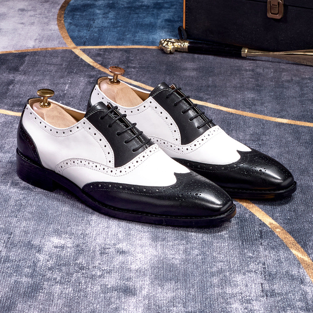 Men's Brogues for Business Casual with Pointed Toes for Versatile Style