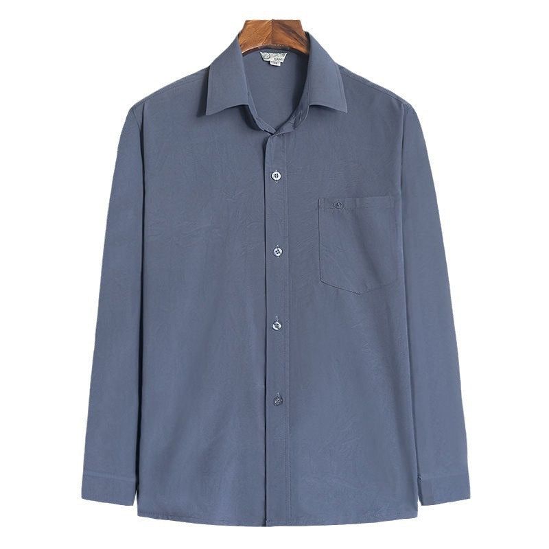 Men's Casual Long Sleeve Shirt - Stylish Loose Fit Regular Shirt for Everyday Wear