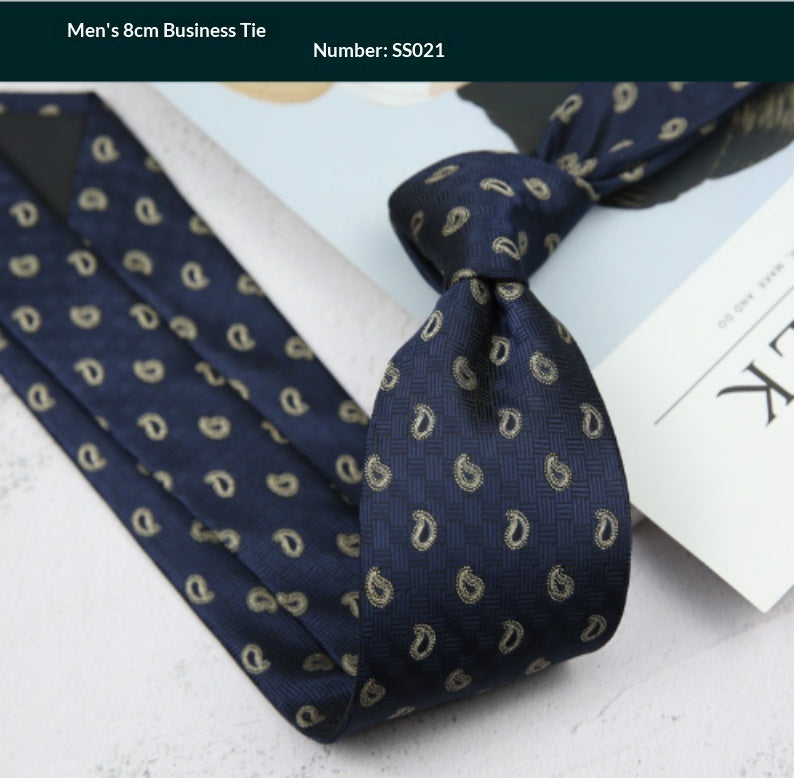 Men's Formal Striped Tie for Business Suit Elegance - Neon North Clothing