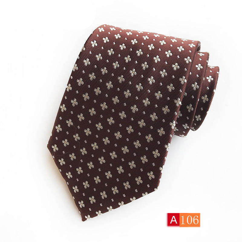 Men's Jacquard Formal Tie - Casual Polyester Jacquard Wear - Neon North Clothing