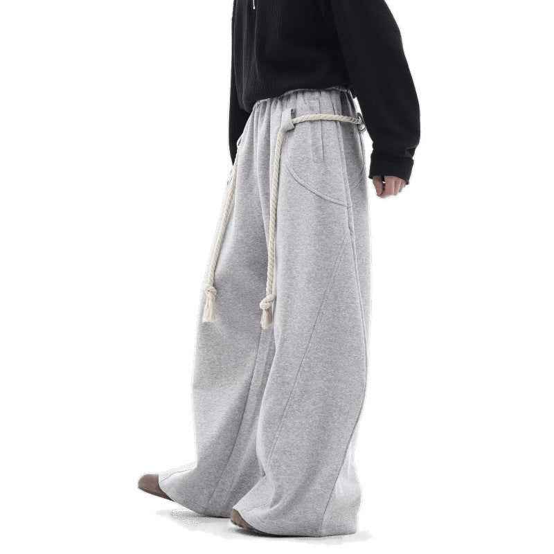 Retro Loose-Fitting Sweatpants for Casual Comfort