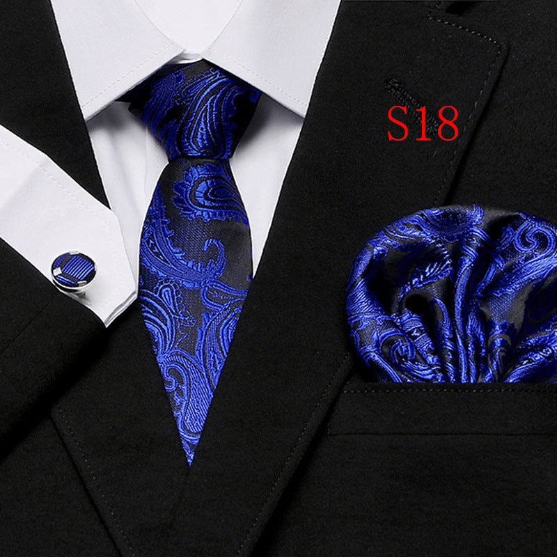 Paisley Tie Three-Piece Set for European and American Style - Neon North Clothing