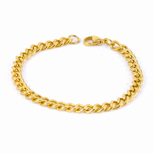 Cuban Electroplated Titanium Steel Thick Chain  Bracelet - Neon North Clothing