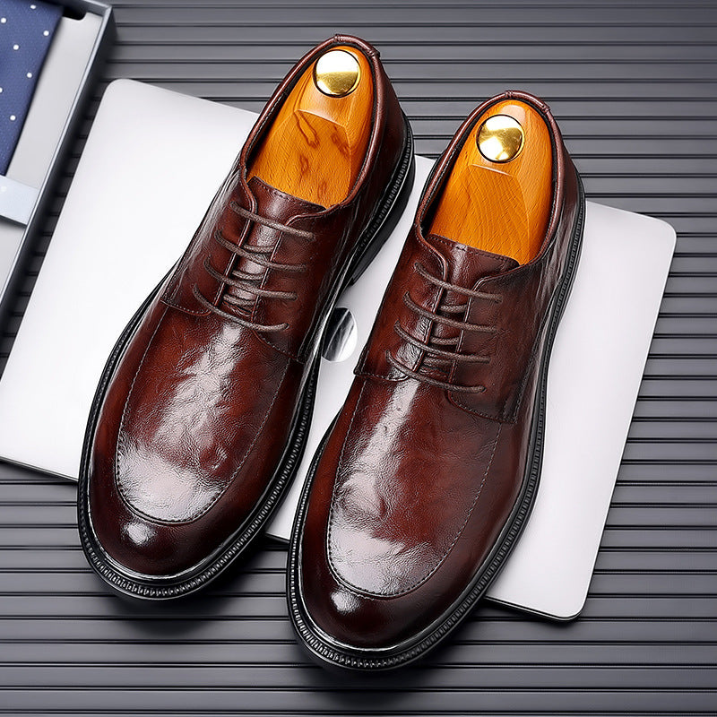 British Leather Business Shoes Men - Premium Dress Shoes for Formal Wear