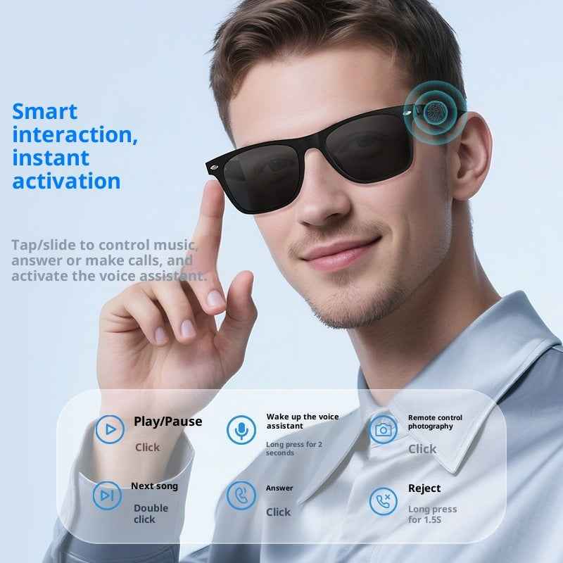 New Smart Bluetooth Glasses for Wireless Real-Time Translation with AI