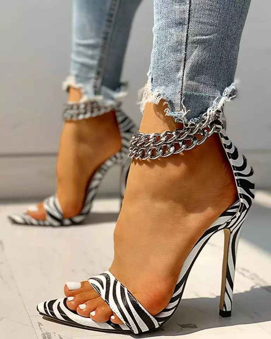 Large High Heel Stiletto Sandals for Women - Comfort and Style