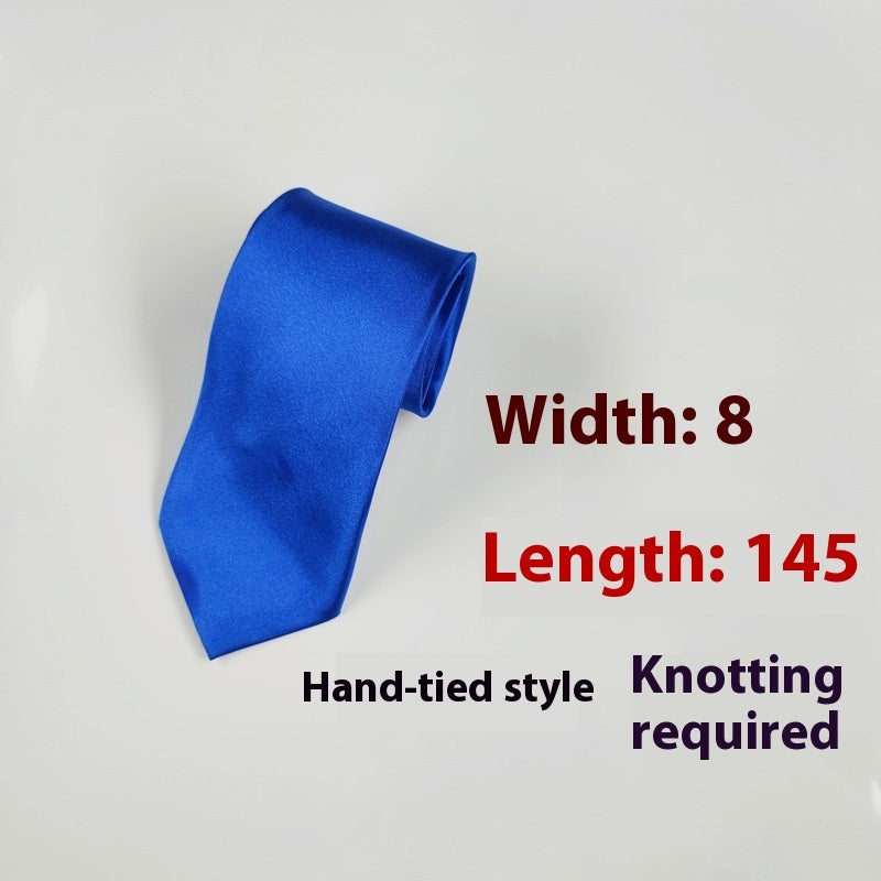 8cm Solid Color Tie in Monochrome Style - Neon North Clothing