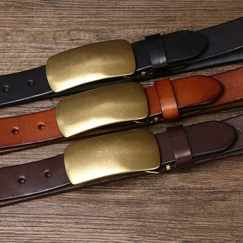 3.3CM Wide Leather Belt for Men - Thick and Durable Design - Neon North Clothing