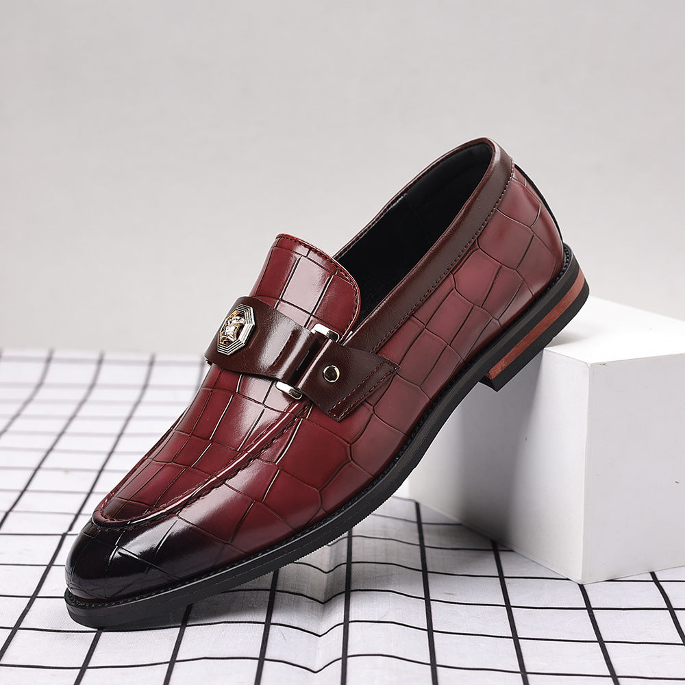 Men's Plaid Casual Loafers Black - Brown - Blue