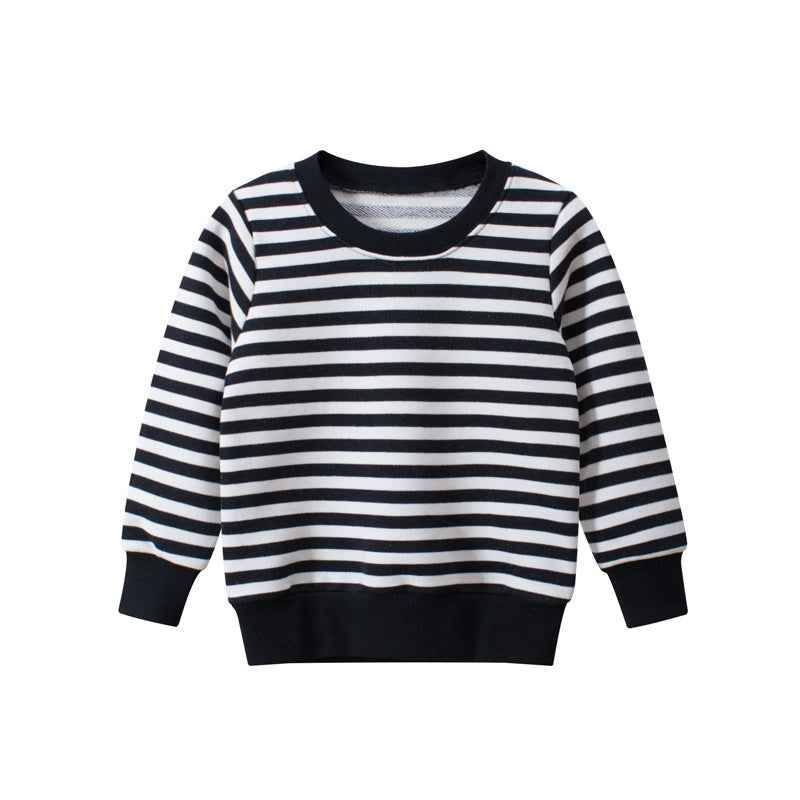 Cozy Baby Pullover & Toddler Sweater with Stripes