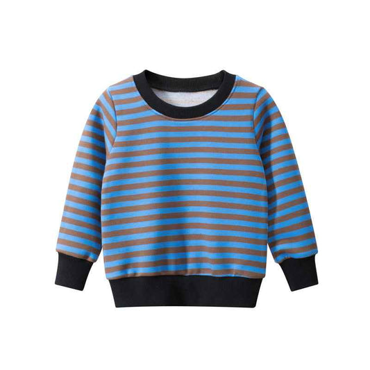 Cozy Baby Pullover & Toddler Sweater with Stripes