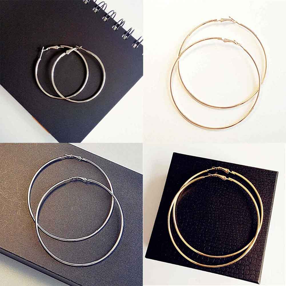 Retro Big Round Circle Earrings - Neon North Clothing