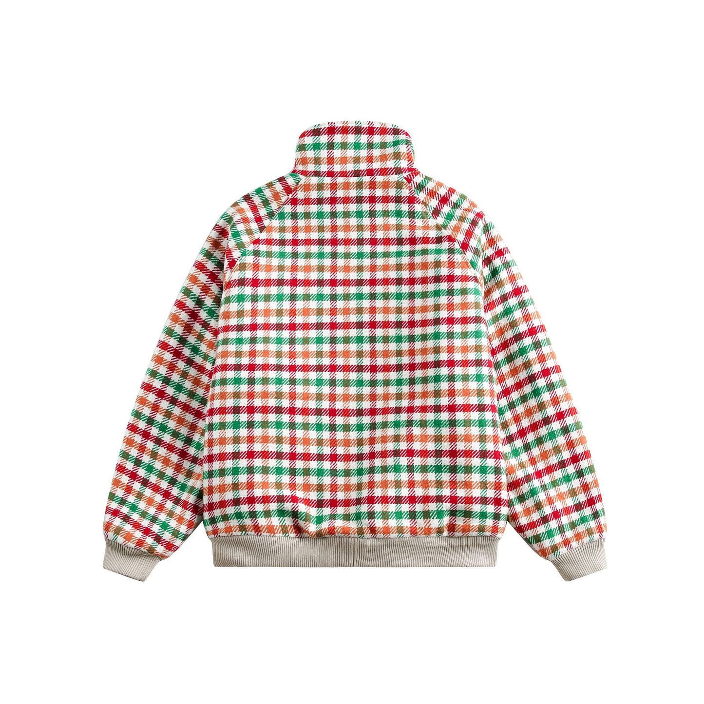 Plaid Lamb Wool Cotton Warm Jacket - Neon North Clothing
