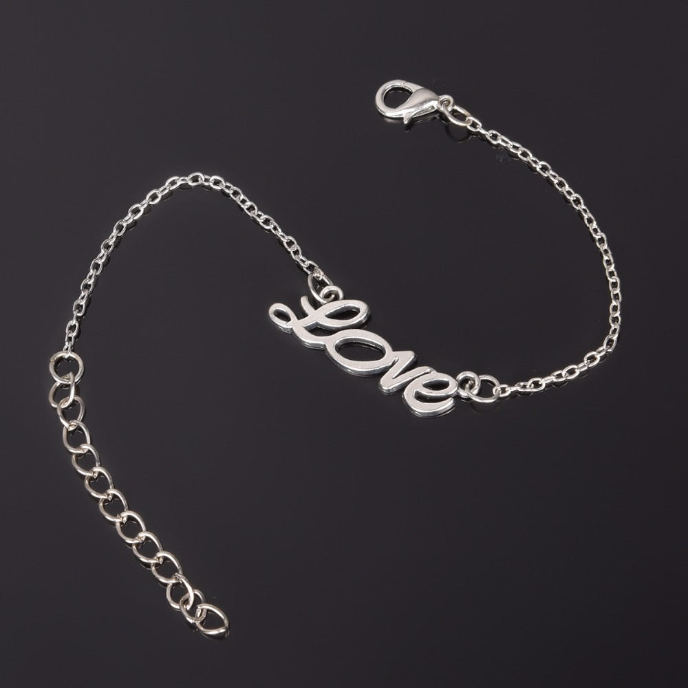 Simple Style Silver Plated Charm Bracelet - Neon North Clothing