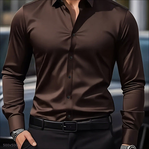 Mens Breathable Quick-Drying Casual Shirt - Relaxed Fit for Ultimate Comfort