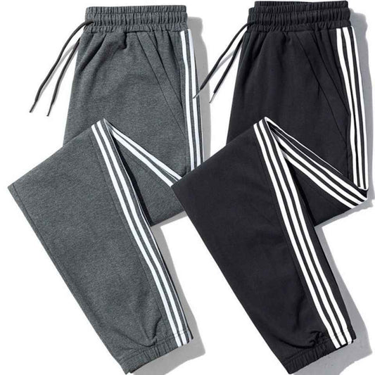 Men's Three-Stripe Casual Pants - Harlan Fashion Trends Long Pants